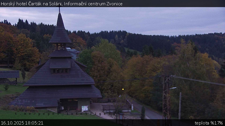 Horský hotel Čarták na Soláni - Informační centrum Zvonice - 16.10.2025 v 18:05 Horský hotel Čarták na Soláni - Informační centrum Zvonice - 16.10.2025 v 18:05