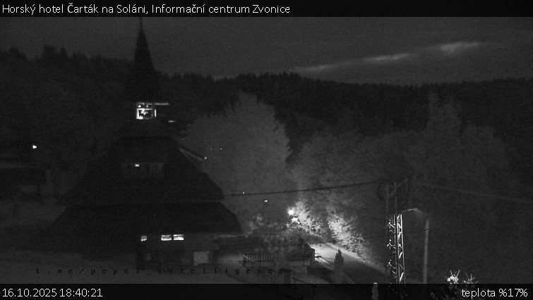 Horský hotel Čarták na Soláni - Informační centrum Zvonice - 16.10.2025 v 18:40 Horský hotel Čarták na Soláni - Informační centrum Zvonice - 16.10.2025 v 18:40