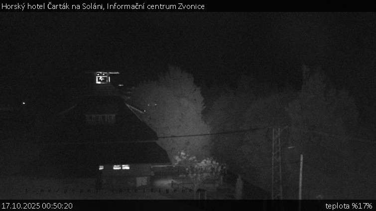 Horský hotel Čarták na Soláni - Informační centrum Zvonice - 17.10.2025 v 00:50 Horský hotel Čarták na Soláni - Informační centrum Zvonice - 17.10.2025 v 00:50