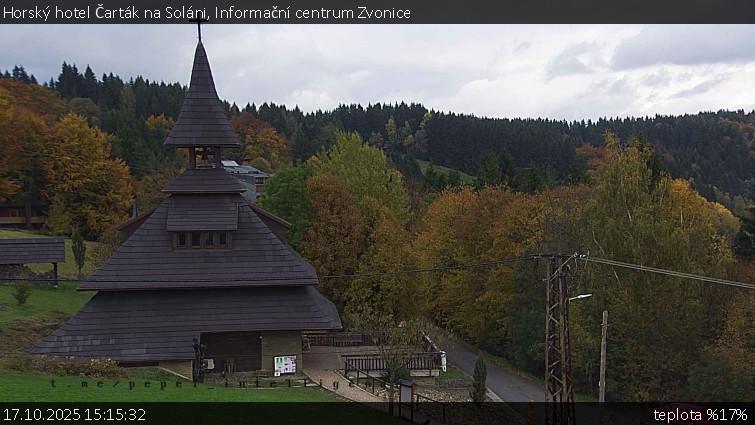Horský hotel Čarták na Soláni - Informační centrum Zvonice - 17.10.2025 v 15:15 Horský hotel Čarták na Soláni - Informační centrum Zvonice - 17.10.2025 v 15:15