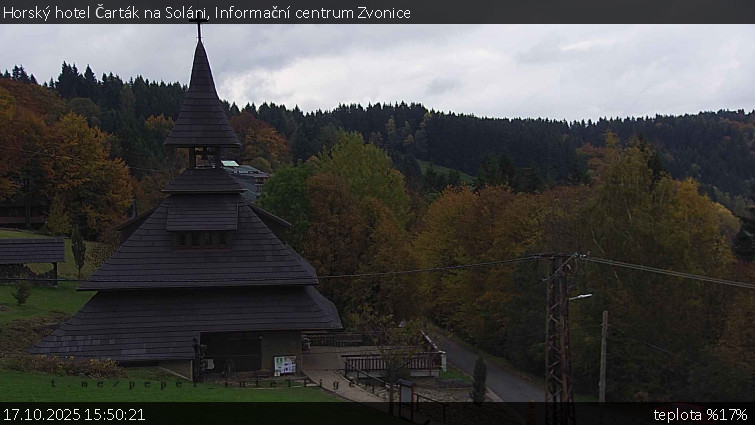 Horský hotel Čarták na Soláni - Informační centrum Zvonice - 17.10.2025 v 15:50 Horský hotel Čarták na Soláni - Informační centrum Zvonice - 17.10.2025 v 15:50