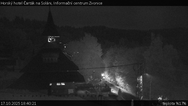 Horský hotel Čarták na Soláni - Informační centrum Zvonice - 17.10.2025 v 18:40 Horský hotel Čarták na Soláni - Informační centrum Zvonice - 17.10.2025 v 18:40