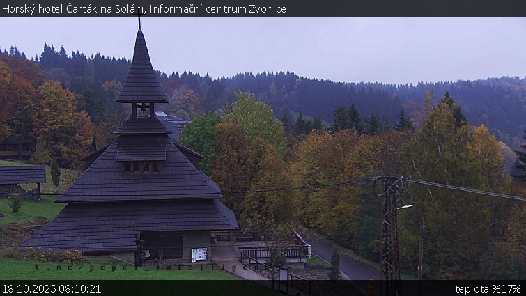 Horský hotel Čarták na Soláni - Informační centrum Zvonice - 18.10.2025 v 08:10 Horský hotel Čarták na Soláni - Informační centrum Zvonice - 18.10.2025 v 08:10