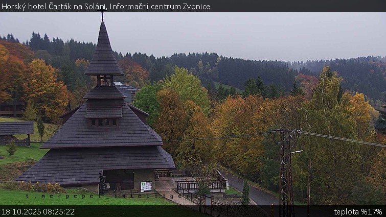 Horský hotel Čarták na Soláni - Informační centrum Zvonice - 18.10.2025 v 08:25 Horský hotel Čarták na Soláni - Informační centrum Zvonice - 18.10.2025 v 08:25