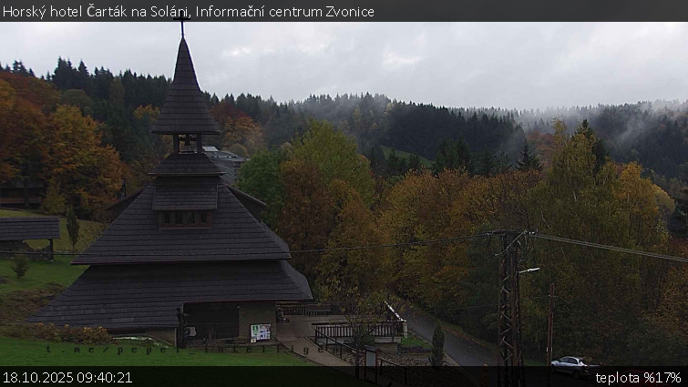 Horský hotel Čarták na Soláni - Informační centrum Zvonice - 18.10.2025 v 09:40 Horský hotel Čarták na Soláni - Informační centrum Zvonice - 18.10.2025 v 09:40