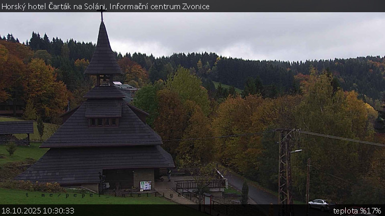 Horský hotel Čarták na Soláni - Informační centrum Zvonice - 18.10.2025 v 10:30 Horský hotel Čarták na Soláni - Informační centrum Zvonice - 18.10.2025 v 10:30