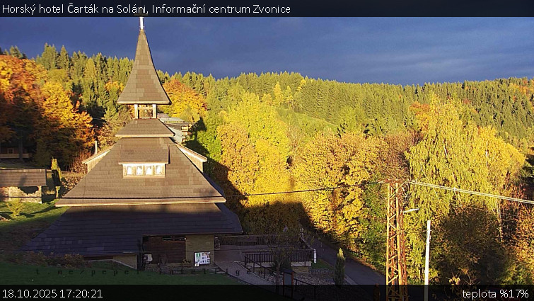 Horský hotel Čarták na Soláni - Informační centrum Zvonice - 18.10.2025 v 17:20 Horský hotel Čarták na Soláni - Informační centrum Zvonice - 18.10.2025 v 17:20
