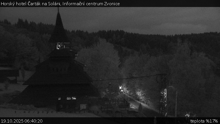 Horský hotel Čarták na Soláni - Informační centrum Zvonice - 19.10.2025 v 06:40 Horský hotel Čarták na Soláni - Informační centrum Zvonice - 19.10.2025 v 06:40