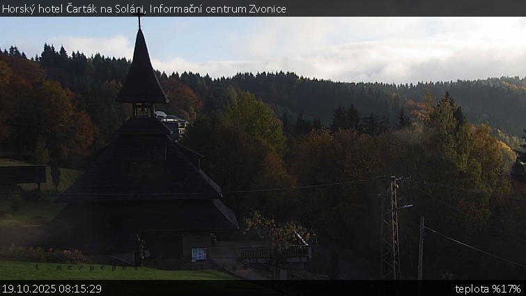 Horský hotel Čarták na Soláni - Informační centrum Zvonice - 19.10.2025 v 08:15 Horský hotel Čarták na Soláni - Informační centrum Zvonice - 19.10.2025 v 08:15