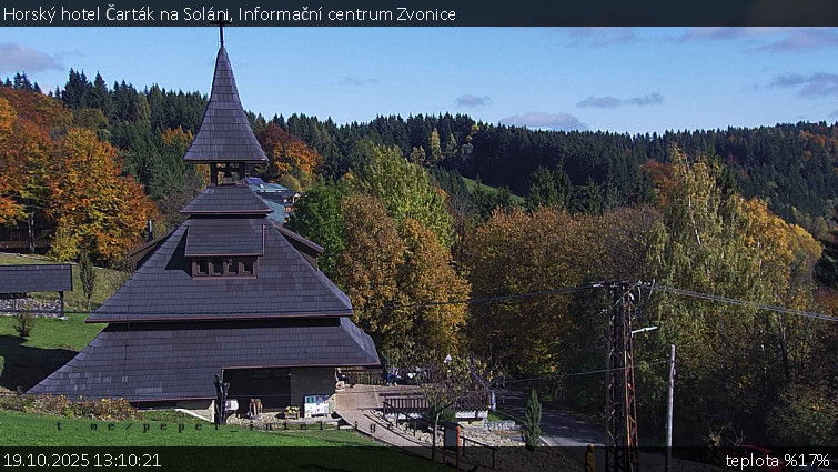 Horský hotel Čarták na Soláni - Informační centrum Zvonice - 19.10.2025 v 13:10 Horský hotel Čarták na Soláni - Informační centrum Zvonice - 19.10.2025 v 13:10