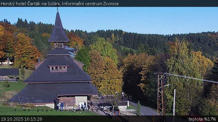 Horský hotel Čarták na Soláni - Informační centrum Zvonice - 19.10.2025 v 16:15 Horský hotel Čarták na Soláni - Informační centrum Zvonice - 19.10.2025 v 16:15