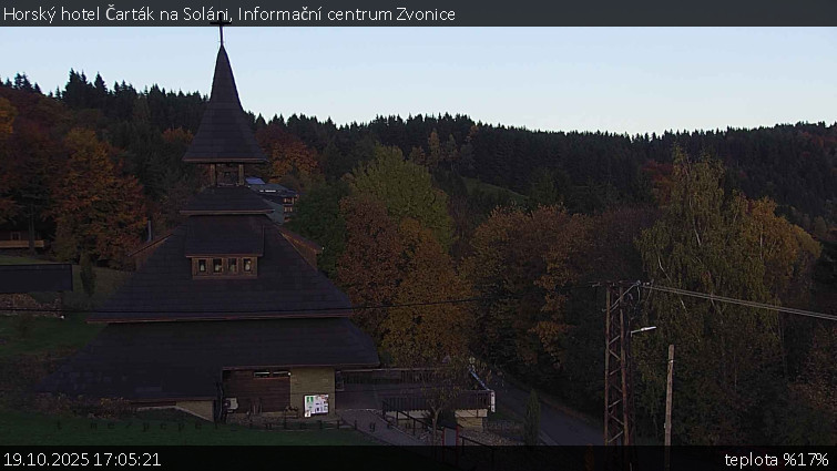 Horský hotel Čarták na Soláni - Informační centrum Zvonice - 19.10.2025 v 17:05 Horský hotel Čarták na Soláni - Informační centrum Zvonice - 19.10.2025 v 17:05