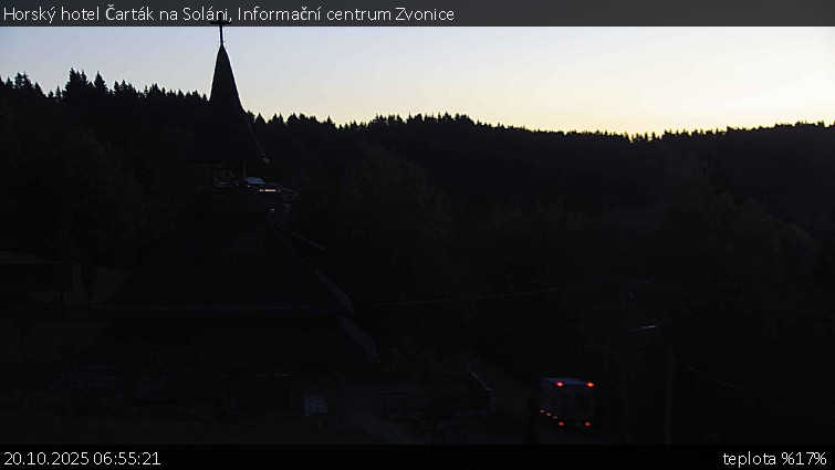Horský hotel Čarták na Soláni - Informační centrum Zvonice - 20.10.2025 v 06:55 Horský hotel Čarták na Soláni - Informační centrum Zvonice - 20.10.2025 v 06:55