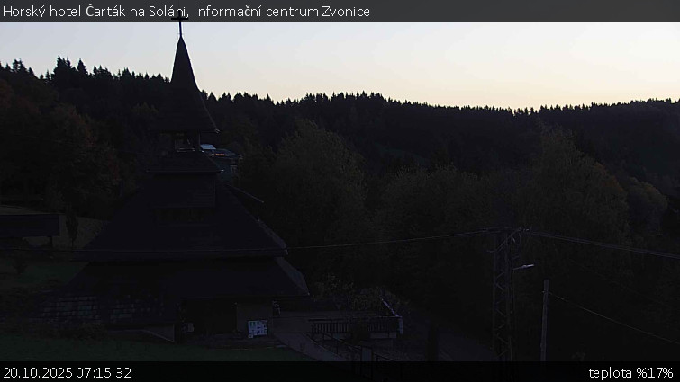 Horský hotel Čarták na Soláni - Informační centrum Zvonice - 20.10.2025 v 07:15 Horský hotel Čarták na Soláni - Informační centrum Zvonice - 20.10.2025 v 07:15