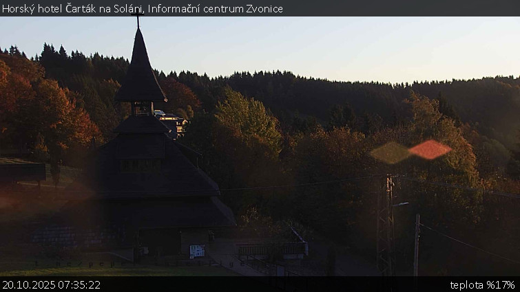 Horský hotel Čarták na Soláni - Informační centrum Zvonice - 20.10.2025 v 07:35 Horský hotel Čarták na Soláni - Informační centrum Zvonice - 20.10.2025 v 07:35