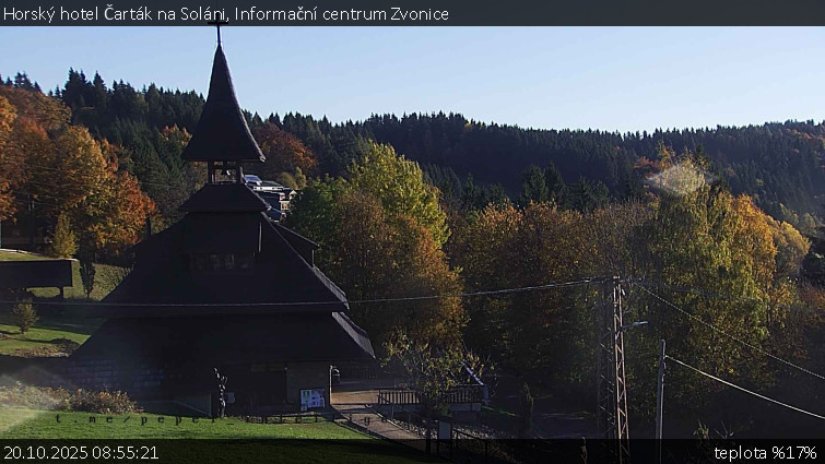 Horský hotel Čarták na Soláni - Informační centrum Zvonice - 20.10.2025 v 08:55 Horský hotel Čarták na Soláni - Informační centrum Zvonice - 20.10.2025 v 08:55