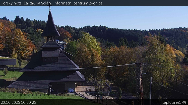 Horský hotel Čarták na Soláni - Informační centrum Zvonice - 20.10.2025 v 10:20 Horský hotel Čarták na Soláni - Informační centrum Zvonice - 20.10.2025 v 10:20