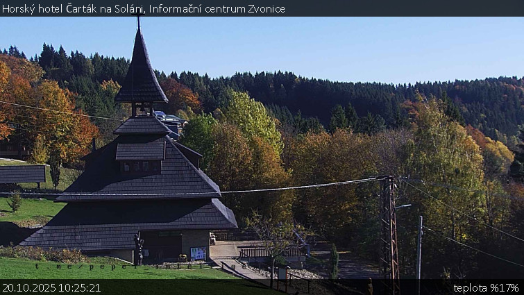 Horský hotel Čarták na Soláni - Informační centrum Zvonice - 20.10.2025 v 10:25 Horský hotel Čarták na Soláni - Informační centrum Zvonice - 20.10.2025 v 10:25