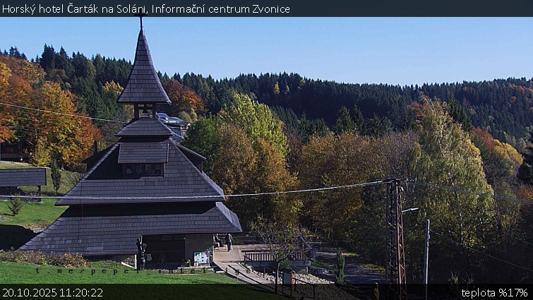 Horský hotel Čarták na Soláni - Informační centrum Zvonice - 20.10.2025 v 11:20 Horský hotel Čarták na Soláni - Informační centrum Zvonice - 20.10.2025 v 11:20