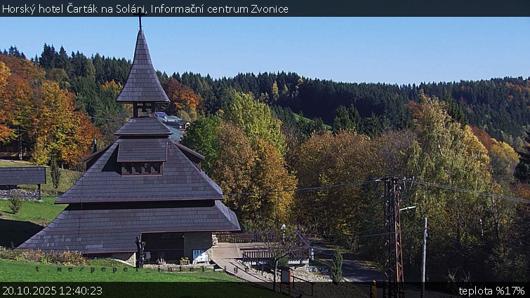 Horský hotel Čarták na Soláni - Informační centrum Zvonice - 20.10.2025 v 12:40 Horský hotel Čarták na Soláni - Informační centrum Zvonice - 20.10.2025 v 12:40