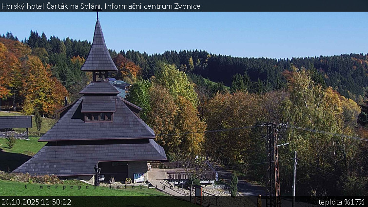 Horský hotel Čarták na Soláni - Informační centrum Zvonice - 20.10.2025 v 12:50 Horský hotel Čarták na Soláni - Informační centrum Zvonice - 20.10.2025 v 12:50