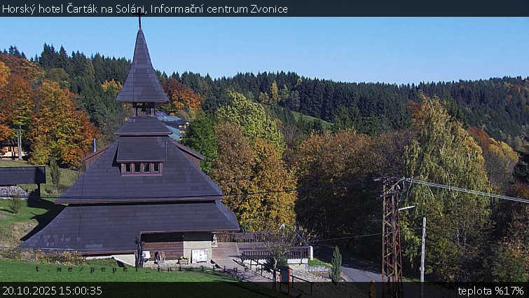 Horský hotel Čarták na Soláni - Informační centrum Zvonice - 20.10.2025 v 15:00 Horský hotel Čarták na Soláni - Informační centrum Zvonice - 20.10.2025 v 15:00