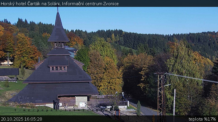 Horský hotel Čarták na Soláni - Informační centrum Zvonice - 20.10.2025 v 16:05 Horský hotel Čarták na Soláni - Informační centrum Zvonice - 20.10.2025 v 16:05