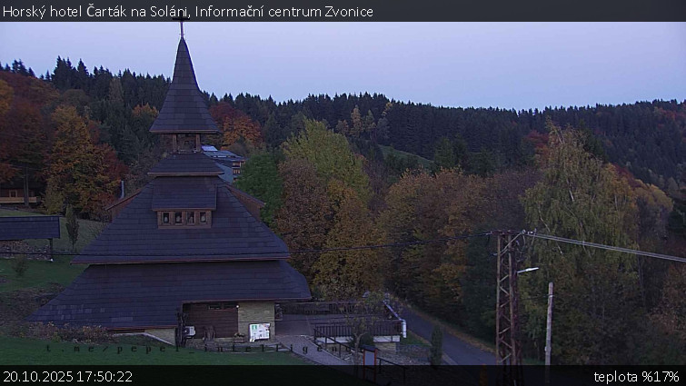 Horský hotel Čarták na Soláni - Informační centrum Zvonice - 20.10.2025 v 17:50 Horský hotel Čarták na Soláni - Informační centrum Zvonice - 20.10.2025 v 17:50