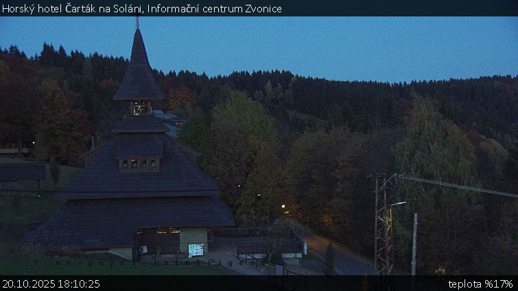Horský hotel Čarták na Soláni - Informační centrum Zvonice - 20.10.2025 v 18:10 Horský hotel Čarták na Soláni - Informační centrum Zvonice - 20.10.2025 v 18:10