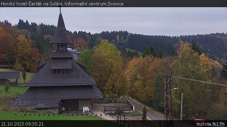 Horský hotel Čarták na Soláni - Informační centrum Zvonice - 21.10.2025 v 09:35 Horský hotel Čarták na Soláni - Informační centrum Zvonice - 21.10.2025 v 09:35