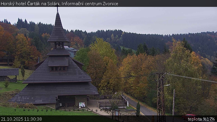 Horský hotel Čarták na Soláni - Informační centrum Zvonice - 21.10.2025 v 11:30 Horský hotel Čarták na Soláni - Informační centrum Zvonice - 21.10.2025 v 11:30