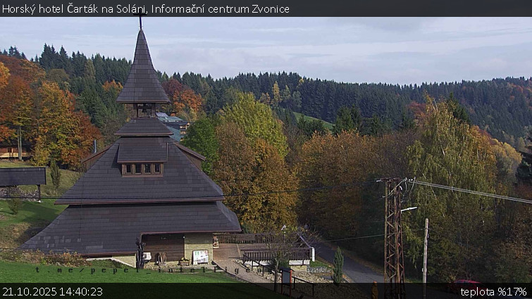 Horský hotel Čarták na Soláni - Informační centrum Zvonice - 21.10.2025 v 14:40 Horský hotel Čarták na Soláni - Informační centrum Zvonice - 21.10.2025 v 14:40