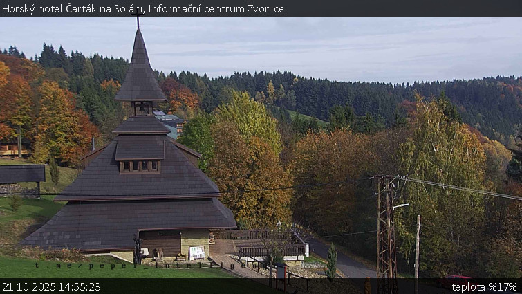 Horský hotel Čarták na Soláni - Informační centrum Zvonice - 21.10.2025 v 14:55 Horský hotel Čarták na Soláni - Informační centrum Zvonice - 21.10.2025 v 14:55