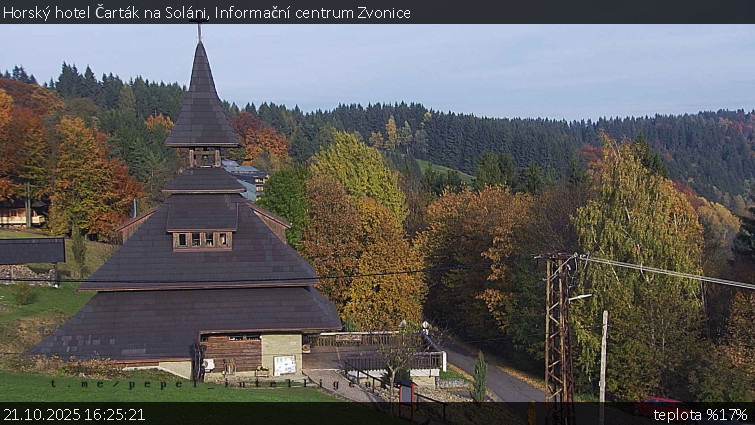 Horský hotel Čarták na Soláni - Informační centrum Zvonice - 21.10.2025 v 16:25 Horský hotel Čarták na Soláni - Informační centrum Zvonice - 21.10.2025 v 16:25