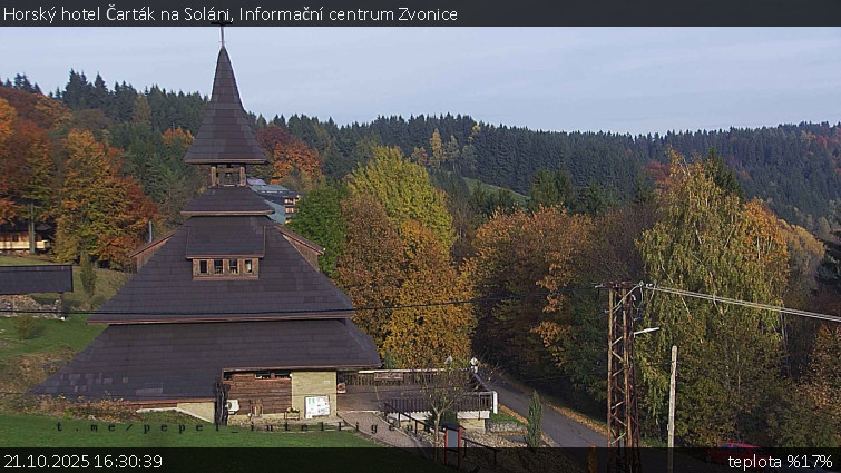 Horský hotel Čarták na Soláni - Informační centrum Zvonice - 21.10.2025 v 16:30 Horský hotel Čarták na Soláni - Informační centrum Zvonice - 21.10.2025 v 16:30