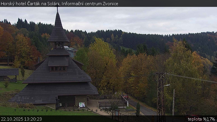 Horský hotel Čarták na Soláni - Informační centrum Zvonice - 22.10.2025 v 13:20 Horský hotel Čarták na Soláni - Informační centrum Zvonice - 22.10.2025 v 13:20