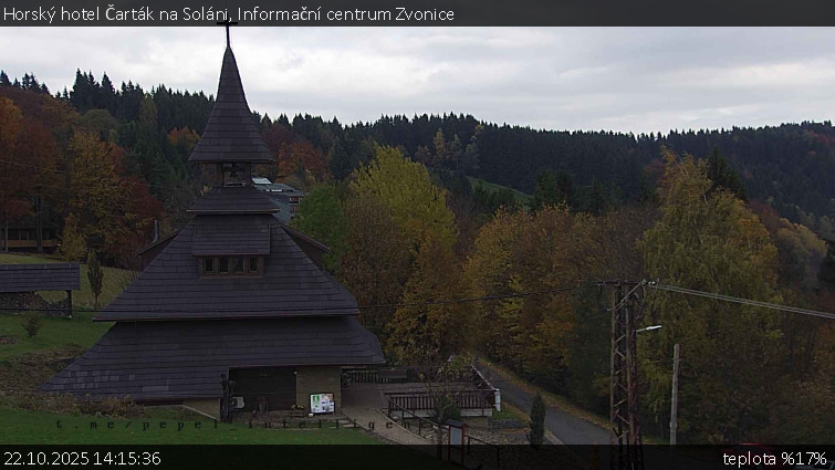 Horský hotel Čarták na Soláni - Informační centrum Zvonice - 22.10.2025 v 14:15 Horský hotel Čarták na Soláni - Informační centrum Zvonice - 22.10.2025 v 14:15