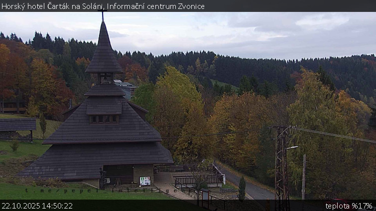 Horský hotel Čarták na Soláni - Informační centrum Zvonice - 22.10.2025 v 14:50 Horský hotel Čarták na Soláni - Informační centrum Zvonice - 22.10.2025 v 14:50