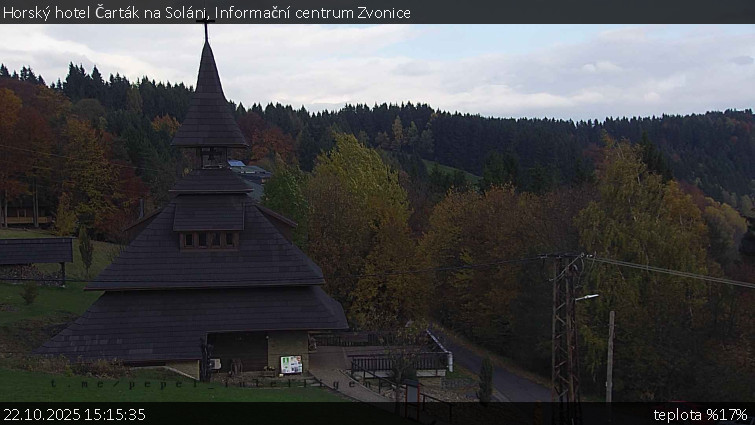 Horský hotel Čarták na Soláni - Informační centrum Zvonice - 22.10.2025 v 15:15 Horský hotel Čarták na Soláni - Informační centrum Zvonice - 22.10.2025 v 15:15
