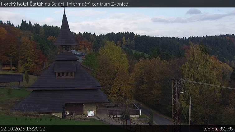 Horský hotel Čarták na Soláni - Informační centrum Zvonice - 22.10.2025 v 15:20 Horský hotel Čarták na Soláni - Informační centrum Zvonice - 22.10.2025 v 15:20