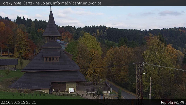 Horský hotel Čarták na Soláni - Informační centrum Zvonice - 22.10.2025 v 15:25 Horský hotel Čarták na Soláni - Informační centrum Zvonice - 22.10.2025 v 15:25