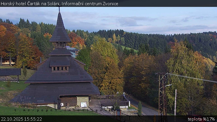Horský hotel Čarták na Soláni - Informační centrum Zvonice - 22.10.2025 v 15:55 Horský hotel Čarták na Soláni - Informační centrum Zvonice - 22.10.2025 v 15:55