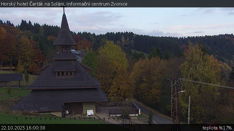 Horský hotel Čarták na Soláni - Informační centrum Zvonice - 22.10.2025 v 16:00 Horský hotel Čarták na Soláni - Informační centrum Zvonice - 22.10.2025 v 16:00