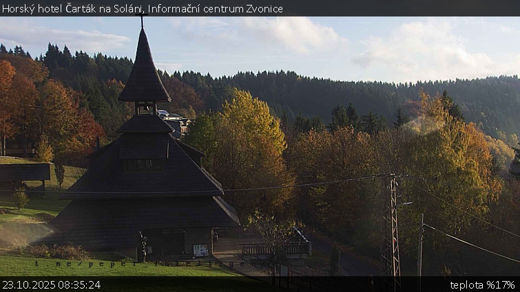 Horský hotel Čarták na Soláni - Informační centrum Zvonice - 23.10.2025 v 08:35 Horský hotel Čarták na Soláni - Informační centrum Zvonice - 23.10.2025 v 08:35