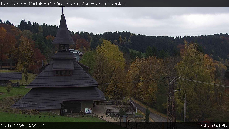 Horský hotel Čarták na Soláni - Informační centrum Zvonice - 23.10.2025 v 14:20 Horský hotel Čarták na Soláni - Informační centrum Zvonice - 23.10.2025 v 14:20