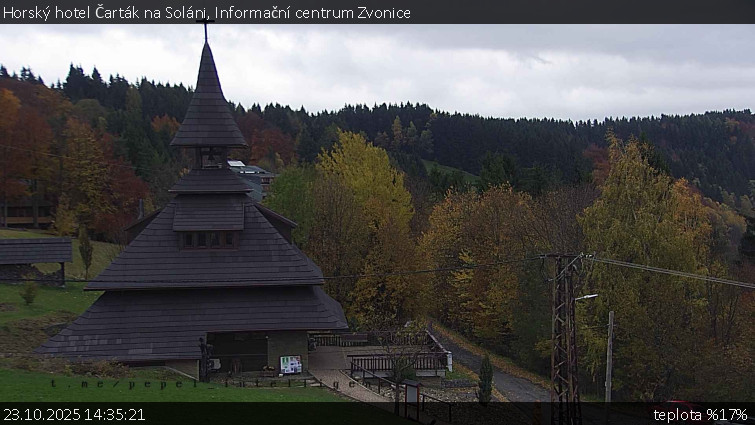 Horský hotel Čarták na Soláni - Informační centrum Zvonice - 23.10.2025 v 14:35 Horský hotel Čarták na Soláni - Informační centrum Zvonice - 23.10.2025 v 14:35