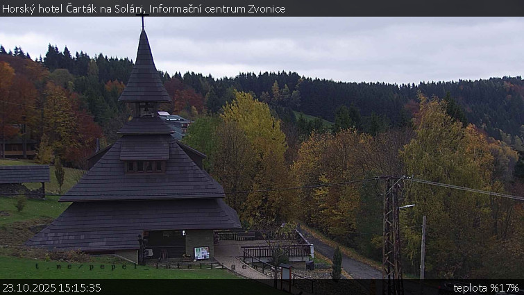 Horský hotel Čarták na Soláni - Informační centrum Zvonice - 23.10.2025 v 15:15 Horský hotel Čarták na Soláni - Informační centrum Zvonice - 23.10.2025 v 15:15