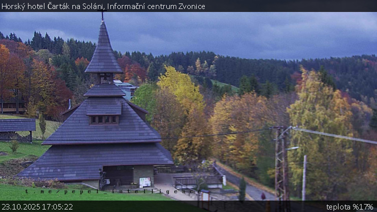 Horský hotel Čarták na Soláni - Informační centrum Zvonice - 23.10.2025 v 17:05 Horský hotel Čarták na Soláni - Informační centrum Zvonice - 23.10.2025 v 17:05