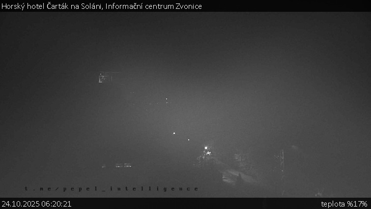 Horský hotel Čarták na Soláni - Informační centrum Zvonice - 24.10.2025 v 06:20 Horský hotel Čarták na Soláni - Informační centrum Zvonice - 24.10.2025 v 06:20