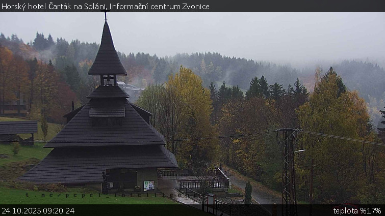 Horský hotel Čarták na Soláni - Informační centrum Zvonice - 24.10.2025 v 09:20 Horský hotel Čarták na Soláni - Informační centrum Zvonice - 24.10.2025 v 09:20